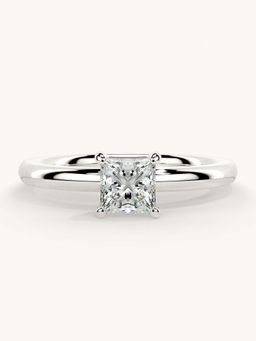 Valanova - White Gold Sterling Silver and Certified Lab Grown Diamond 0.50Cts Ring