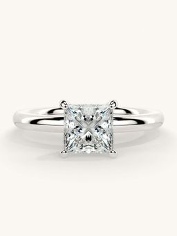 Valanova - White Gold Sterling Silver and Certified Lab Grown Diamond 1.00Cts Ring