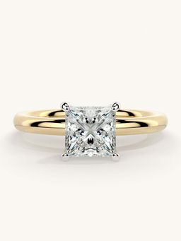 Valanova - Gold Sterling Silver and Certified Lab Grown Diamond 1.00Cts Ring