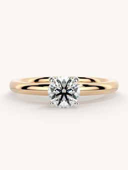 Valanova - Rose Gold Sterling Silver and Certified Lab Grown Diamond 0.50Cts Ring