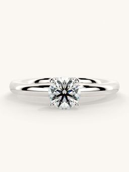 Valanova - White Gold Sterling Silver and Certified Lab Grown Diamond 0.50Cts Ring