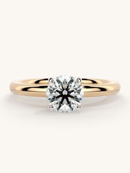 Valanova - Rose Gold Sterling Silver and Certified Lab Grown Diamond 0.75Cts Ring