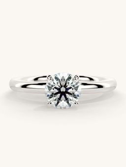 Valanova - White Gold Sterling Silver and Certified Lab Grown Diamond 0.75Cts Ring