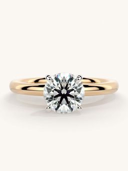 Valanova - Rose Gold Sterling Silver and Certified Lab Grown Diamond 1.00Cts Ring