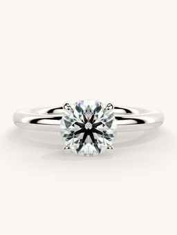 Valanova - White Gold Sterling Silver and Certified Lab Grown Diamond 1.00Cts Ring