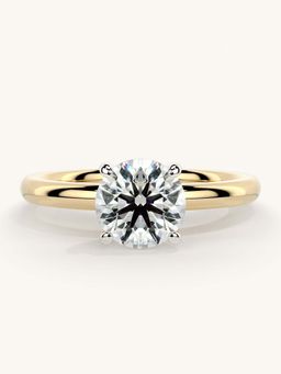 Valanova - Gold Sterling Silver and Certified Lab Grown Diamond 1.00Cts Ring