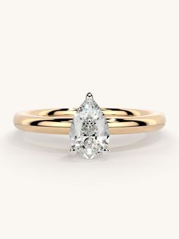 Valanova - Rose Gold Sterling Silver and Certified Lab Grown Diamond 0.50Cts Ring