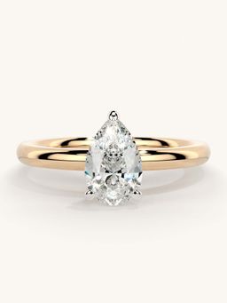 Valanova - Rose Gold Sterling Silver and Certified Lab Grown Diamond 0.75Cts Ring