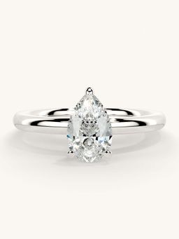 Valanova - White Gold Sterling Silver and Certified Lab Grown Diamond 0.75Cts Ring