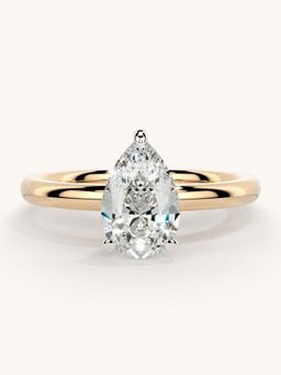 Valanova - Rose Gold Sterling Silver and Certified Lab Grown Diamond 1.00Cts Ring