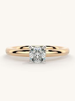 Valanova - Rose Gold Sterling Silver and Certified Lab Grown Diamond 0.50Cts Ring