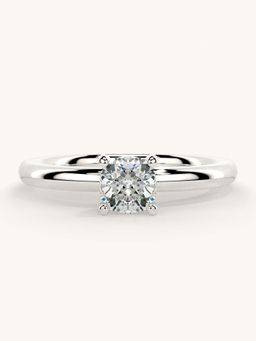 Valanova - White Gold Sterling Silver and Certified Lab Grown Diamond 0.50Cts Ring