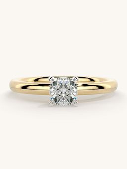 Valanova - Gold Sterling Silver and Certified Lab Grown Diamond 0.50Cts Ring