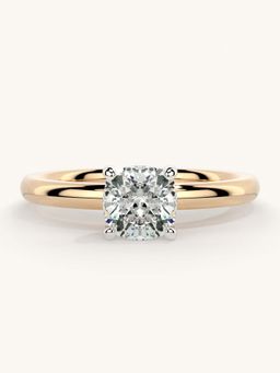Valanova - Rose Gold Sterling Silver and Certified Lab Grown Diamond 0.75Cts Ring