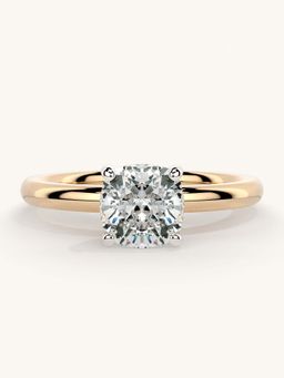 Valanova - Rose Gold Sterling Silver and Certified Lab Grown Diamond 1.00Cts Ring