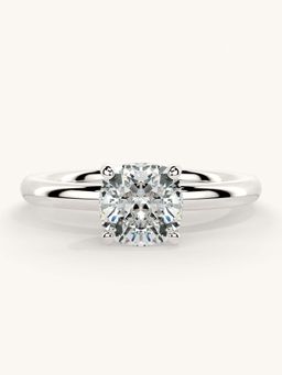 Valanova - White Gold Sterling Silver and Certified Lab Grown Diamond 1.00Cts Ring