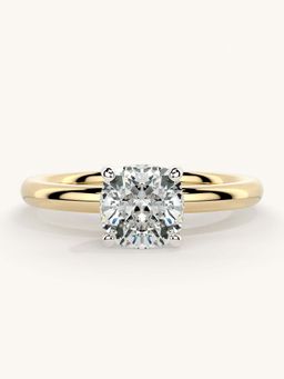 Valanova - Gold Sterling Silver and Certified Lab Grown Diamond 1.00Cts Ring