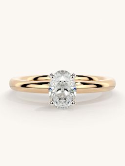 Valanova - Rose Gold Sterling Silver and Certified Lab Grown Diamond 0.50Cts Ring