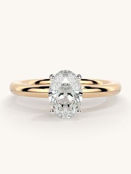 Valanova - Rose Gold Sterling Silver and Certified Lab Grown Diamond 0.75Cts Ring