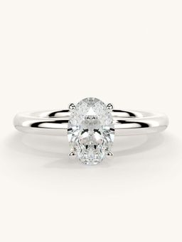 Valanova - White Gold Sterling Silver and Certified Lab Grown Diamond 0.75Cts Ring