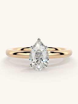 Valanova - Rose Gold Sterling Silver and Certified Lab Grown Diamond 0.75Cts Ring