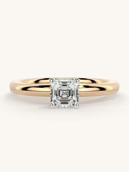 Valanova - Rose Gold Sterling Silver and Certified Lab Grown Diamond 0.50Cts Ring