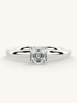 Valanova - White Gold Sterling Silver and Certified Lab Grown Diamond 0.50Cts Ring