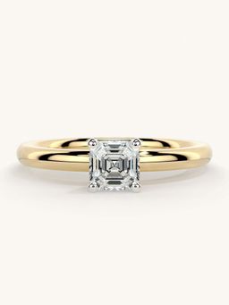 Valanova - Gold Sterling Silver and Certified Lab Grown Diamond 0.50Cts Ring