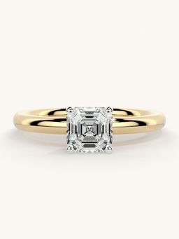 Valanova - Gold Sterling Silver and Certified Lab Grown Diamond 0.75Cts Ring