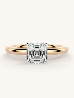 Valanova - Rose Gold Sterling Silver and Certified Lab Grown Diamond 1.00Cts Ring