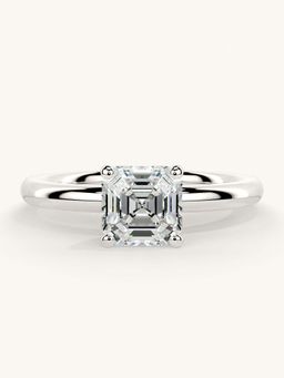 Valanova - White Gold Sterling Silver and Certified Lab Grown Diamond 1.00Cts Ring