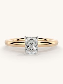 Valanova - Rose Gold Sterling Silver and Certified Lab Grown Diamond 0.50Cts Ring