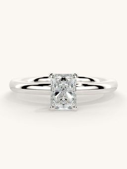 Valanova - White Gold Sterling Silver and Certified Lab Grown Diamond 0.50Cts Ring