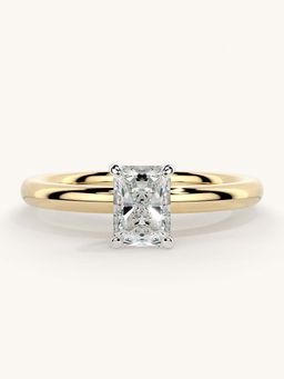 Valanova - Gold Sterling Silver and Certified Lab Grown Diamond 0.50Cts Ring