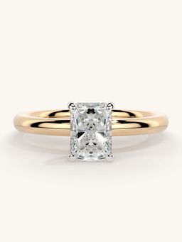 Valanova - Rose Gold Sterling Silver and Certified Lab Grown Diamond 0.75Cts Ring