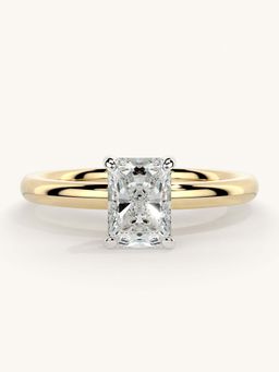 Valanova - Gold Sterling Silver and Certified Lab Grown Diamond 0.75Cts Ring