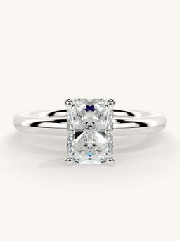 Valanova - White Gold Sterling Silver and Certified Lab Grown Diamond 1.00Cts Ring