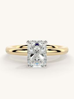 Valanova - Gold Sterling Silver and Certified Lab Grown Diamond 1.00Cts Ring
