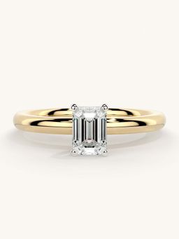 Valanova - Gold Sterling Silver and Certified Lab Grown Diamond 0.50Cts Ring
