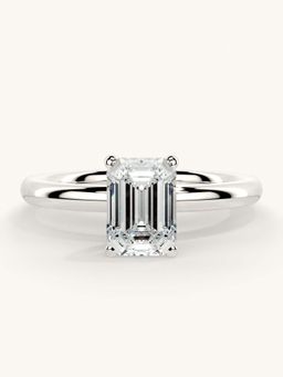 Valanova - White Gold Sterling Silver and Certified Lab Grown Diamond 1.00Cts Ring