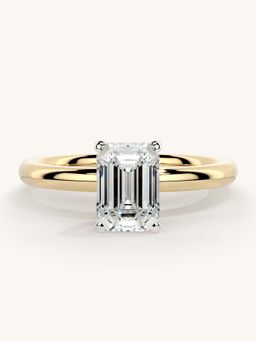 Valanova - Gold Sterling Silver and Certified Lab Grown Diamond 1.00Cts Ring