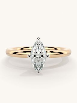 Valanova - Rose Gold Sterling Silver and Certified Lab Grown Diamond 0.50Cts Ring