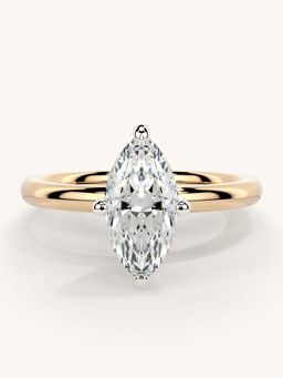 Valanova - Rose Gold Sterling Silver and Certified Lab Grown Diamond 1.00Cts Ring