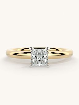 Valanova - Gold Sterling Silver and Certified Lab Grown Diamond 0.50Cts Ring