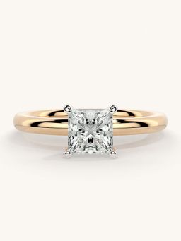 Valanova - Rose Gold Sterling Silver and Certified Lab Grown Diamond 0.75Cts Ring