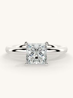 Valanova - White Gold Sterling Silver and Certified Lab Grown Diamond 1.00Cts Ring