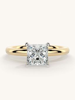 Valanova - Gold Sterling Silver and Certified Lab Grown Diamond 1.00Cts Ring