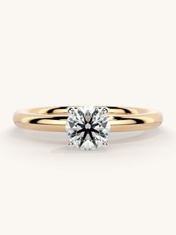 Valanova - Rose Gold Sterling Silver and Certified Lab Grown Diamond 0.50Cts Ring