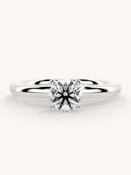 Valanova - White Gold Sterling Silver and Certified Lab Grown Diamond 0.50Cts Ring