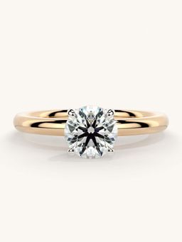 Valanova - Rose Gold Sterling Silver and Certified Lab Grown Diamond 0.75Cts Ring